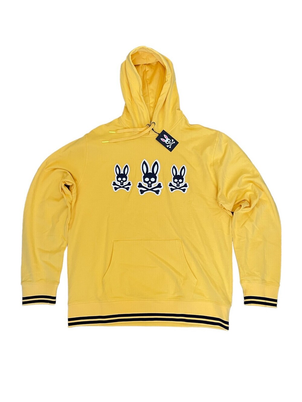 Psycho Bunny Men’s Liam Embroidered Golden Ray Pullover Hoodie $145 Size 3XL NWT